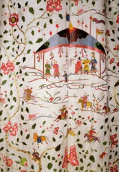 Design textile arabesque, vers 1720
